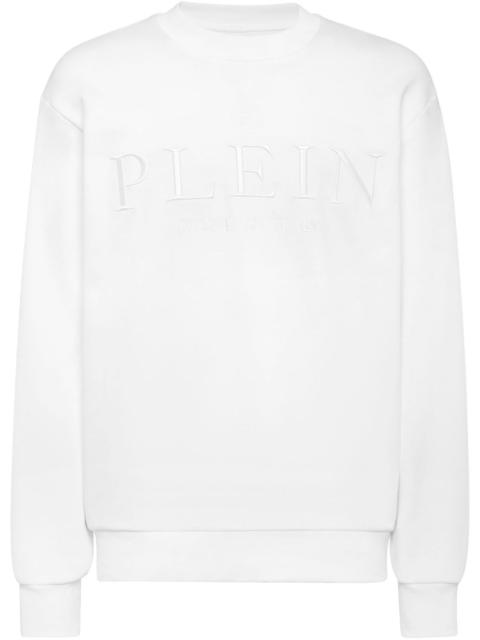 logo-embossed sweatshirt