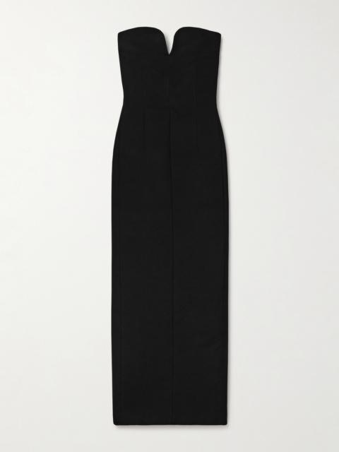 Yao Strapless Grain De Poudre Gown