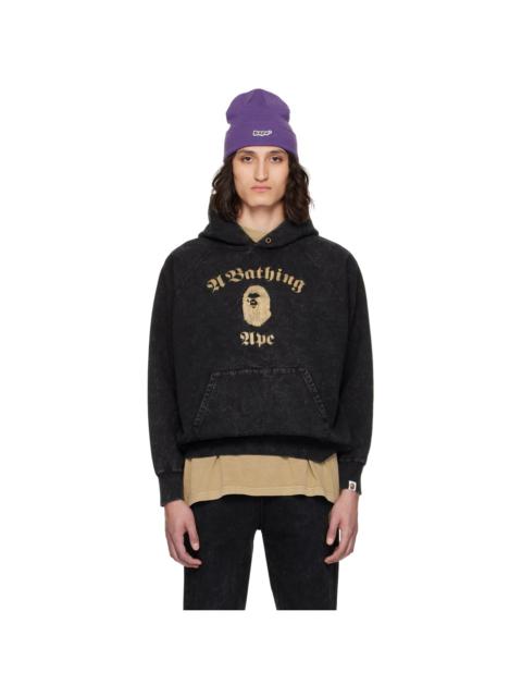 Black Overdyed Hoodie