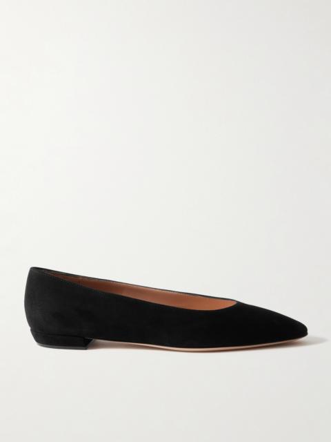 Amelia Suede Point-toe Flats