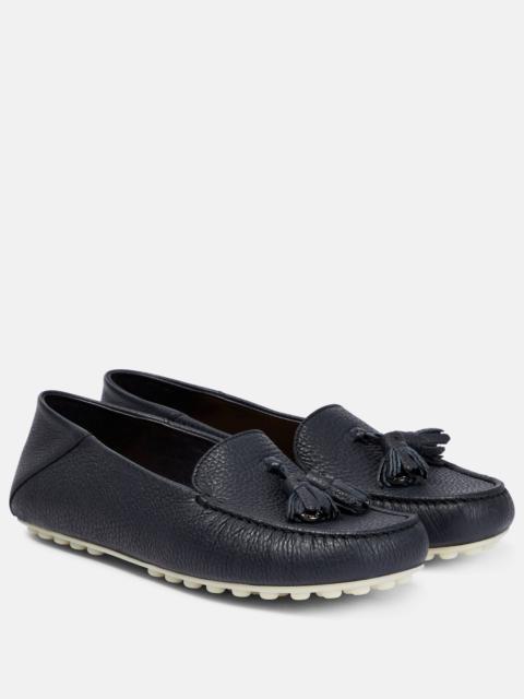 Dot Sole leather moccasins