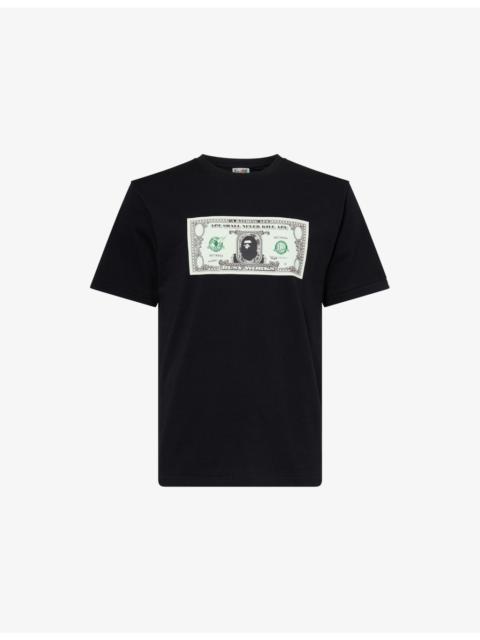 Banknote Graphic Cotton-Jersey T-Shirt