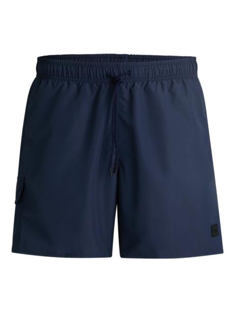 logo-embroidered swim shorts