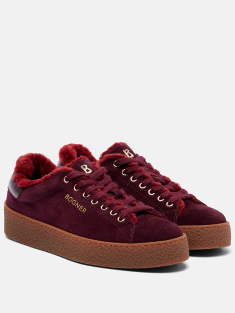 Lucerne shearling-lined suede sneakers