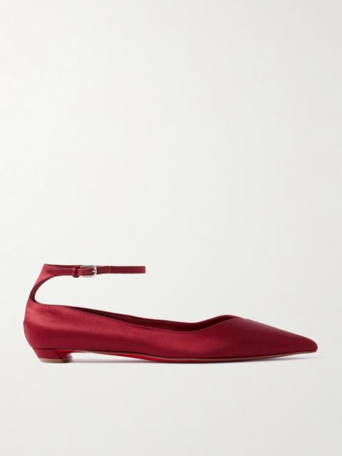 Erozeena Satin Point-toe Flats
