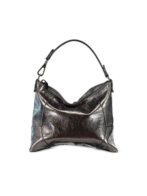 small leather tote bag