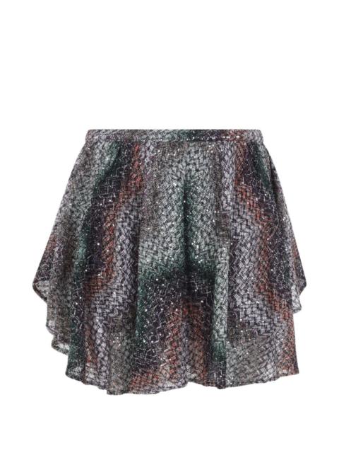 sequin mini skirt