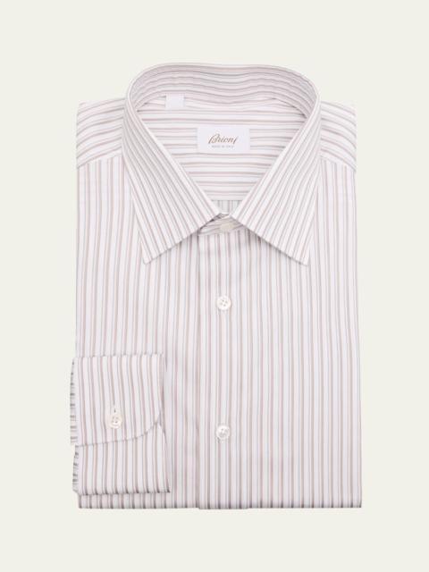 Men's Cotton Multi-Stripe Dress Shirt