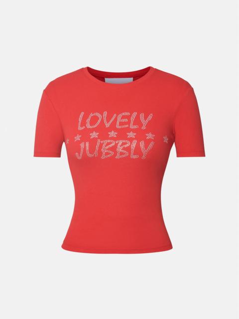 LOVELY JUBBLY TEE RED