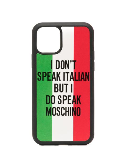 Italian flag print iPhone 11 Pro case