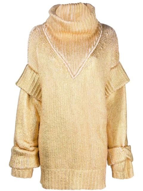 Maxi Hexagon metallic pullover