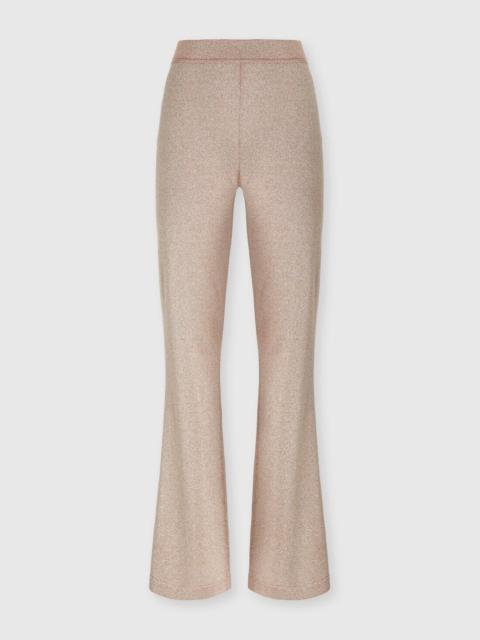 Straight Long Pants in Lamé