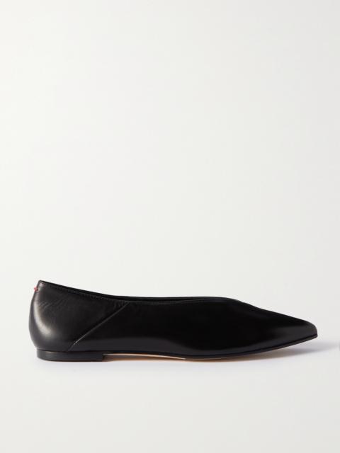 Moa Leather Point-toe Flats
