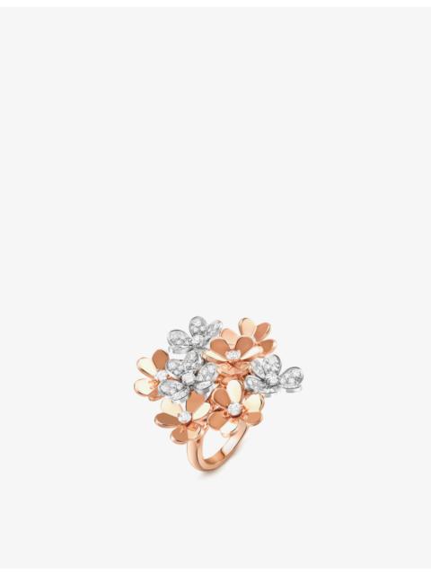 Frivole 18ct rose-gold, rhodium-plated 18ct white-gold and 0.93ct diamond ring