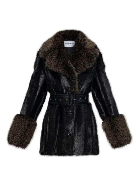 Fae belted collar jacket