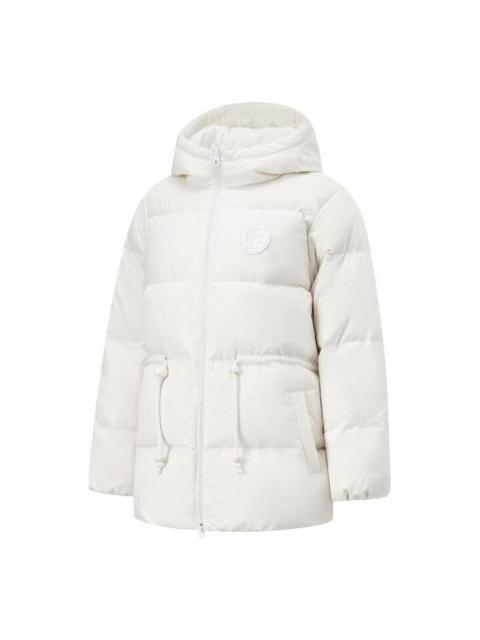 (WMNS) Li-Ning Winter Warm Down Jacket 'White' AYMT150-3