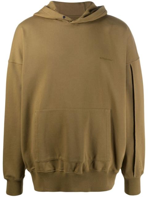 logo-embroidered hoodie