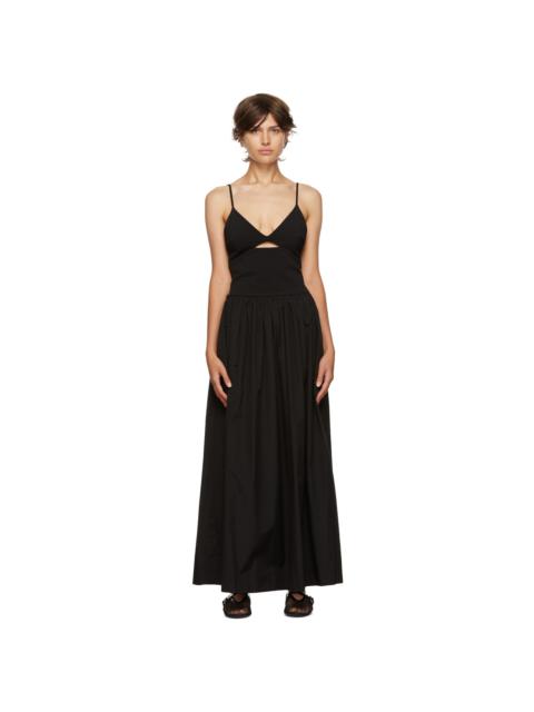 Black Tri Knit Maxi Dress