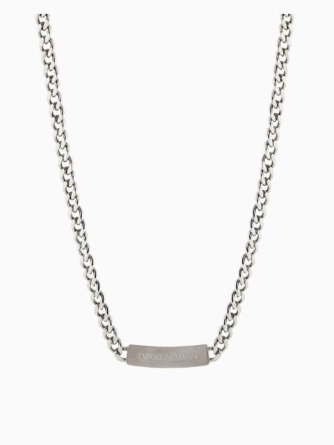 STAINLESS STEEL ID NECKLACE