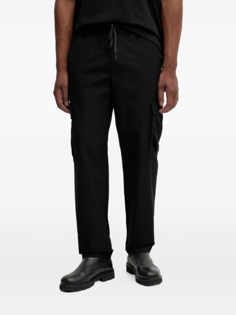 drawstring-waist cargo trousers