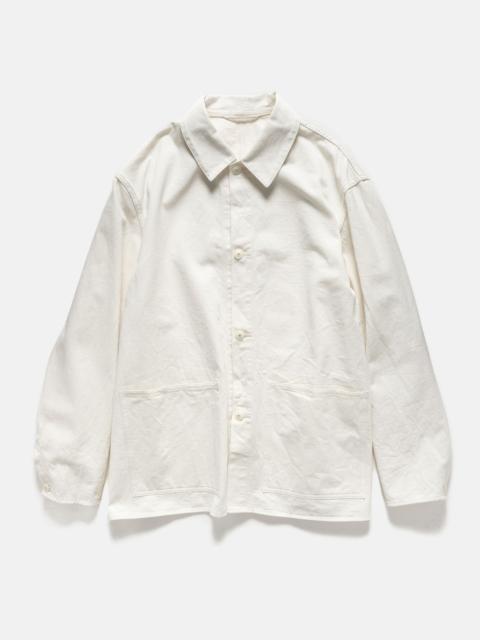 Cotton Drill Coverall Jacket Ecru