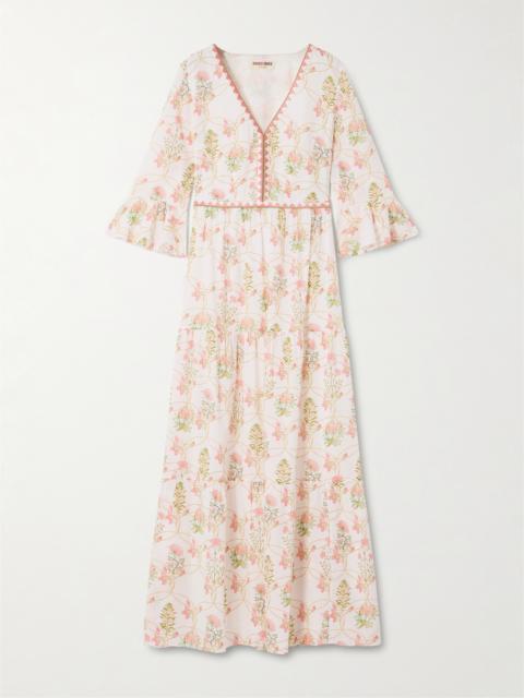 Bella Floral-print Cotton Midi Dress