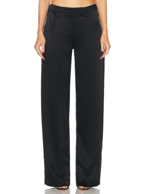 Satin Wide Leg Trouser