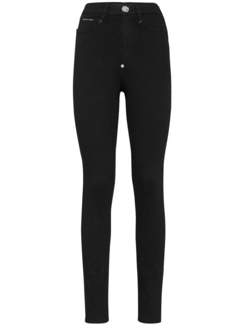 high-rise skinny jeans