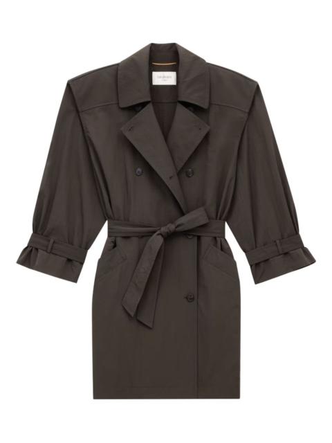 belted trench coat
