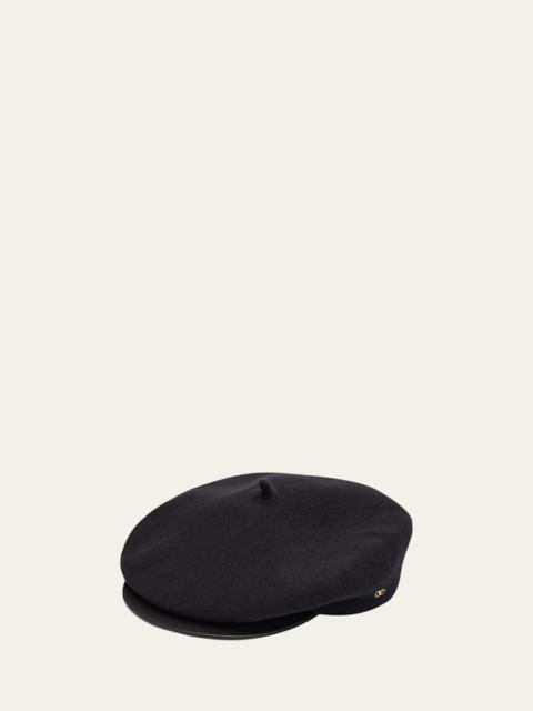 Men's Wool Beret with VLogo