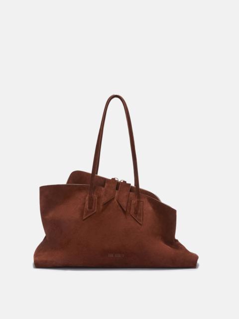 ''LA PASSEGGIATA MEDIUM'' LIGHT CHOCOLATE TOP HANDLE