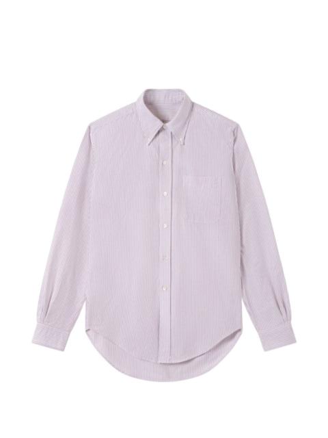 striped button shirt