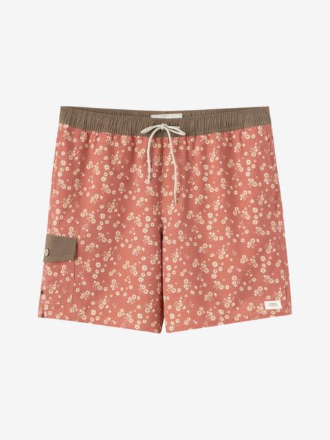 Hermosa Retro 17" Elastic Waist Swim Trunks