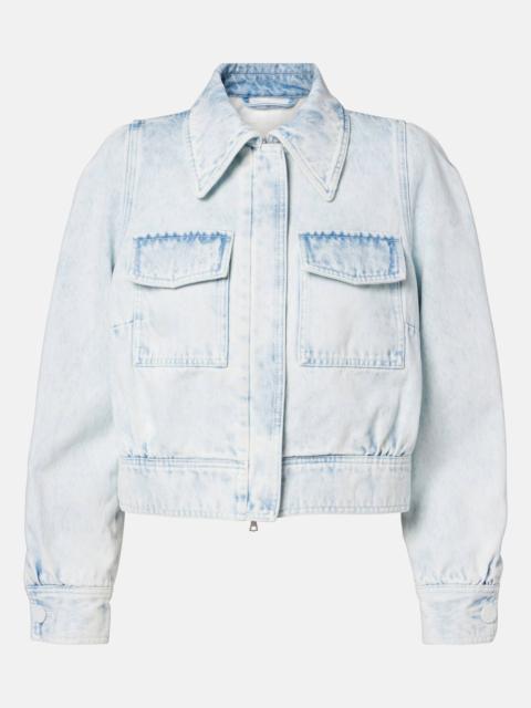 Cropped denim jacket