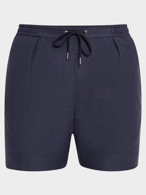Men's Hand-Tailored Pleated Drawstring Shorts