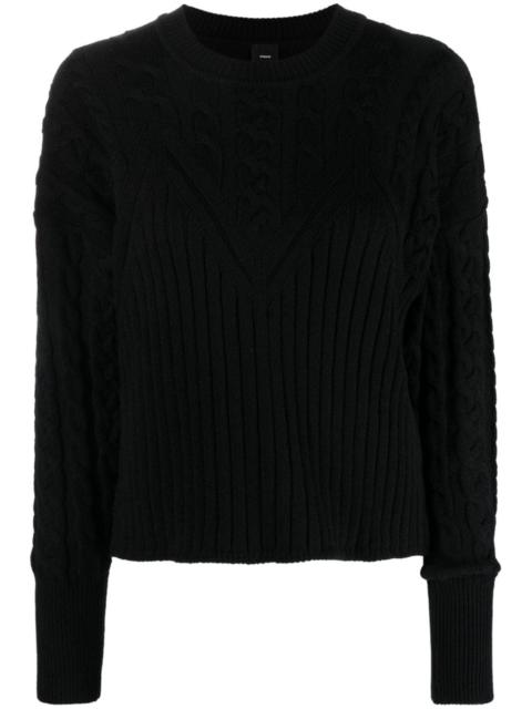Armadillo ribbed-knit jumper