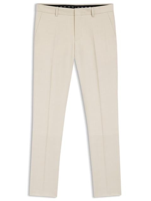 SLIM-FIT TROUSERS IN VIRGIN-WOOL SERGE