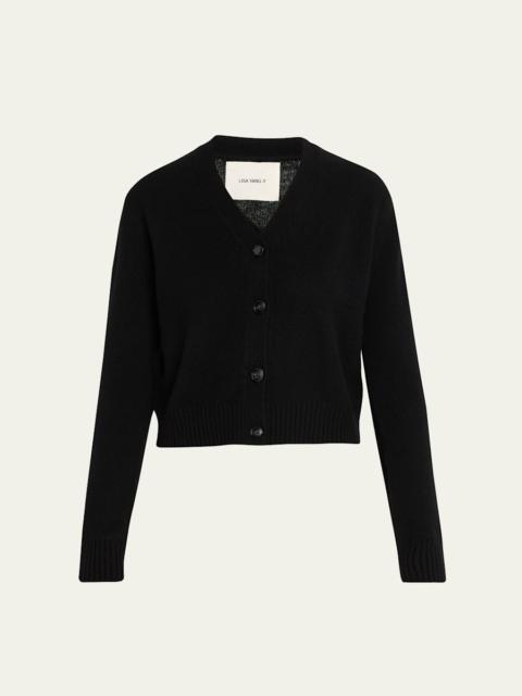 Marion Cashmere-Silk V-Neck Cardigan