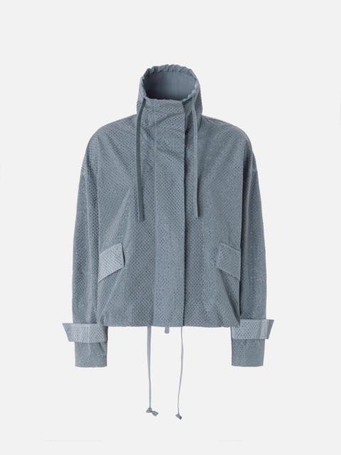 BLOUSON JACKET WITH ALL-OVER MICRO STUDS