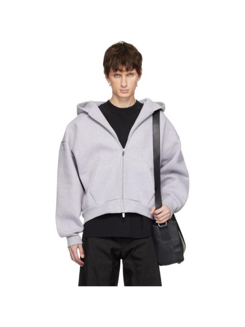 Gray V2 Zipped Hoodie