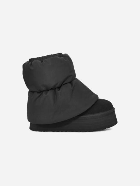 ® Women's Classic Mini Dipper Puffer Textile/Suede Classic Boots in Black/Black