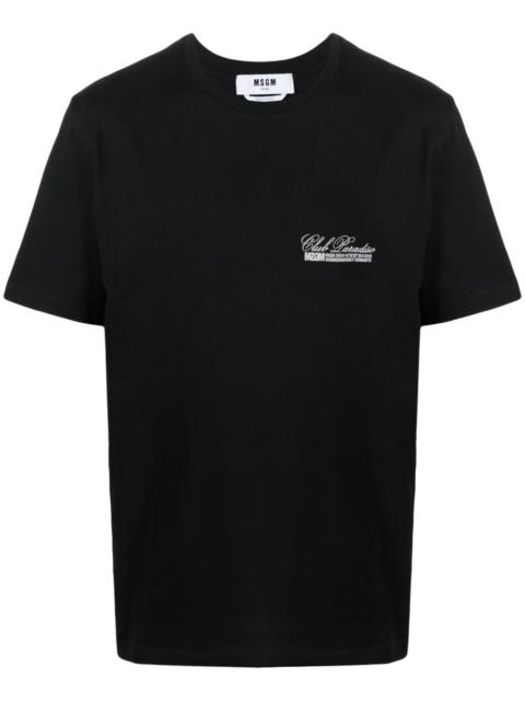 logo-print cotton T-shirt