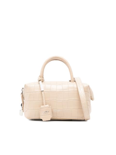 Mxaholdalls top-handle croco-effect mini bag
