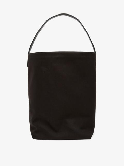 Large N/S black canvas tote bag