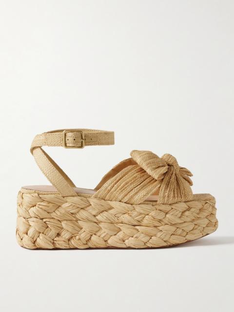 Gaby Raffia Platform Sandals