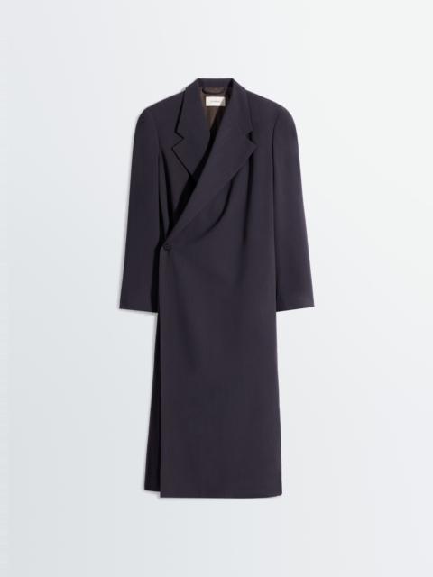 WRAP OVER COAT IN WOOL CREPE