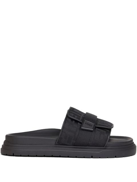 Fendi Jacquard Strap Slides