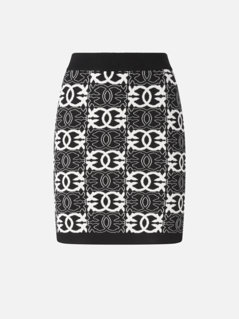 MINI SKIRT WITH LOVE BIRDS LOGO