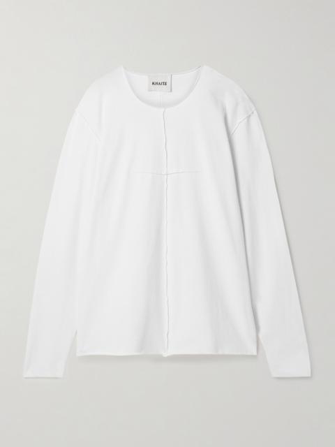 Kit Paneled Cotton-jersey T-shirt