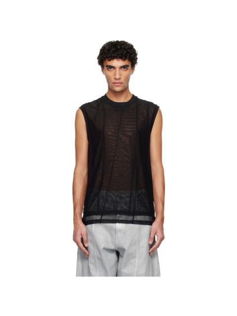 Black Spiral Tank Top